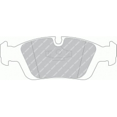 FDB725 FERODO Комплект тормозных колодок, дисковый тормоз