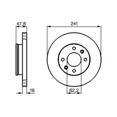 0 986 479 206 BOSCH Тормозной диск