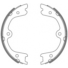 4264.00 REMSA Комплект тормозных колодок, стояночная тормозная с