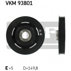 VKM 93801 SKF Ременный шкив, коленчатый вал