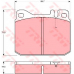 GDB1103 TRW Комплект тормозных колодок, дисковый тормоз