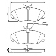 0 986 424 556 BOSCH Комплект тормозных колодок, дисковый тормоз