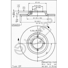 08.3372.10 BREMBO Тормозной диск