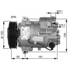 32487G NRF Компрессор, кондиционер