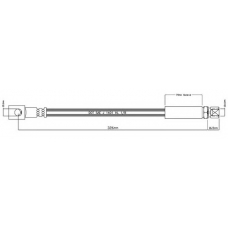 VBJ238 MOTAQUIP Тормозной шланг