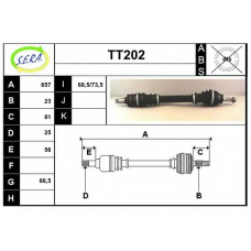 TT202 SERA Приводной вал