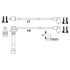 0 986 357 197 BOSCH Комплект проводов зажигания