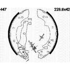 8100 10447 TRIDON Brake shoes