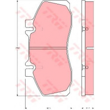 GDB5004 TRW Комплект тормозных колодок, дисковый тормоз