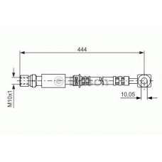 1 987 476 975 BOSCH Тормозной шланг