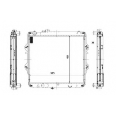 56116 NRF Радиатор, охлаждение двигателя