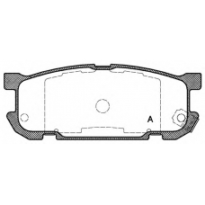 BPA0853.02 OPEN PARTS Комплект тормозных колодок, дисковый тормоз