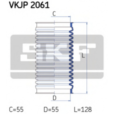 VKJP 2061 SKF Комплект пылника, рулевое управление