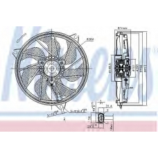 85662 NISSENS Вентилятор, охлаждение двигателя