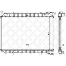 10-25978-SX STELLOX Радиатор, охлаждение двигателя