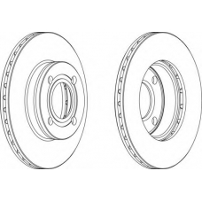 DDF256-1 FERODO Тормозной диск
