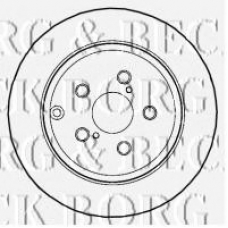 BBD4460 BORG & BECK Тормозной диск