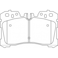 FD7464A NECTO Комплект тормозных колодок, дисковый тормоз