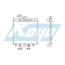 PA100151 KOYO P-tank corrugate-fin ass'y