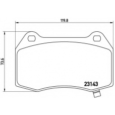 P 09 003 BREMBO Комплект тормозных колодок, дисковый тормоз