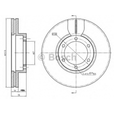 0 986 BB4 348 BOSCH Тормозной диск