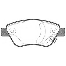 BPA0858.31 OPEN PARTS Комплект тормозных колодок, дисковый тормоз