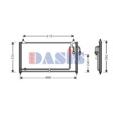 072012N AKS DASIS Конденсатор, кондиционер