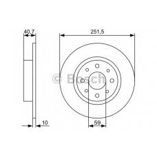 0 986 479 C83 BOSCH Тормозной диск