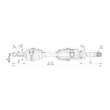 DRS6389.00 OPEN PARTS Приводной вал