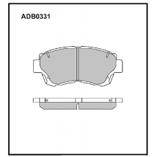 ADB0331 Allied Nippon Тормозные колодки