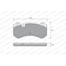 151-2645 WEEN Комплект тормозных колодок, дисковый тормоз