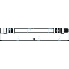 HOS3313 APEC Тормозной шланг