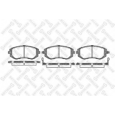 962 002B-SX STELLOX Комплект тормозных колодок, дисковый тормоз