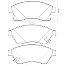 573332B BENDIX Комплект тормозных колодок, дисковый тормоз