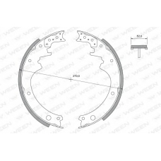 152-2278 WEEN Комплект тормозных колодок