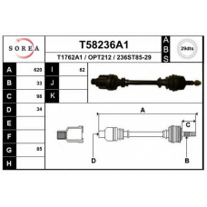 T58236A1 EAI Приводной вал