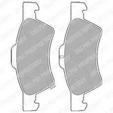 LP1693 DELPHI Комплект тормозных колодок, дисковый тормоз