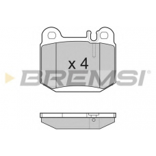 BP3177 BREMSI Комплект тормозных колодок, дисковый тормоз