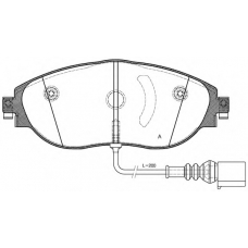 BPA1470.01 OPEN PARTS Комплект тормозных колодок, дисковый тормоз