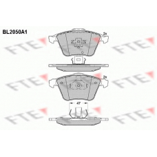 BL2050A1 FTE Комплект тормозных колодок, дисковый тормоз