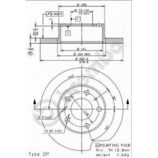 BS 7652 BRECO Тормозной диск