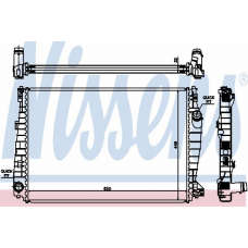 60061 NISSENS Радиатор, охлаждение двигателя