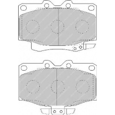 FDB1504 FERODO Комплект тормозных колодок, дисковый тормоз