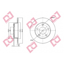 BD1904 DJ PARTS Тормозной диск