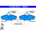 13.0460-2816.2 ATE Комплект тормозных колодок, дисковый тормоз