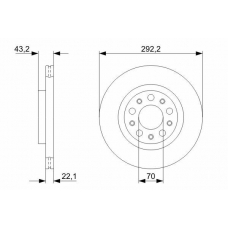 0 986 479 327 BOSCH Тормозной диск