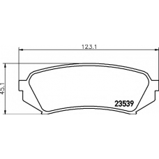 8DB 355 009-391 HELLA Комплект тормозных колодок, дисковый тормоз