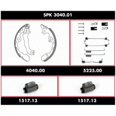 SPK 3040.01 ROADHOUSE Комплект тормозов, барабанный тормозной механизм