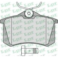 05P634 LPR Комплект тормозных колодок, дисковый тормоз