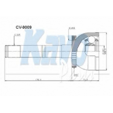 CV-9009 KAVO PARTS Шарнирный комплект, приводной вал